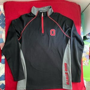 Men’s Ohio State Embroidered Quarter Zip Pullover